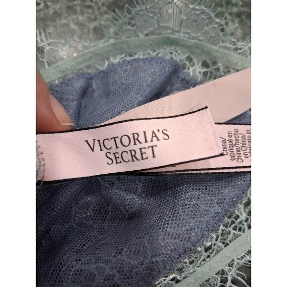 Victoria's Secret XS lace purple bralette eyelash wireless coquette feminine - Picture 6 of 8